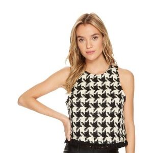 Bishop & Young Black & White Crush Chole Top medium